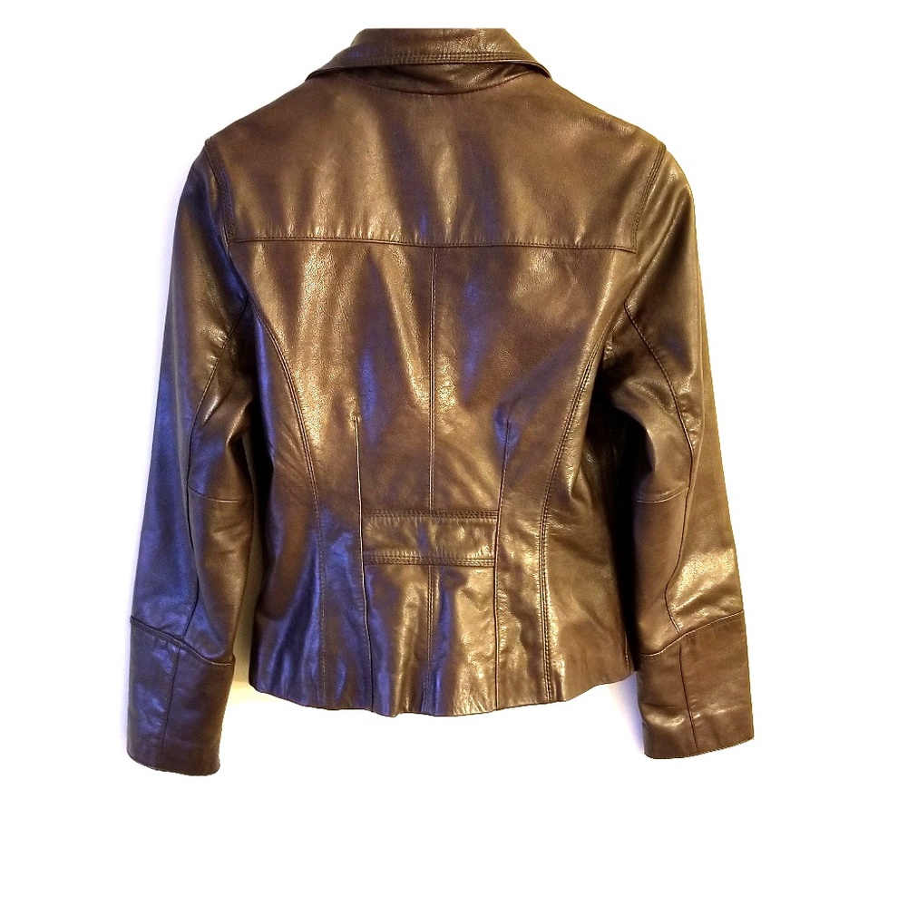 Chocolate Genuine Leather Jacket